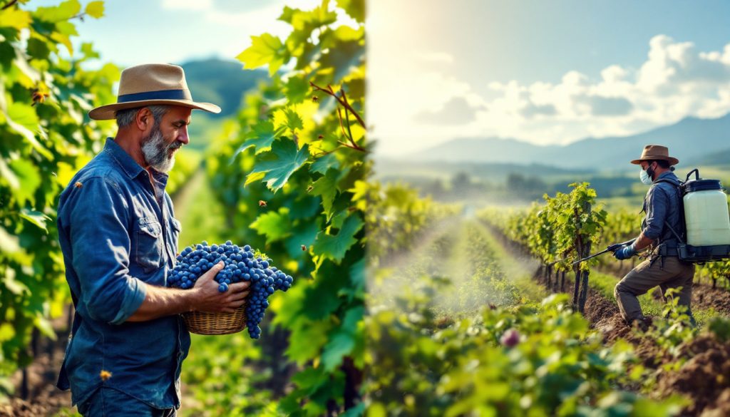 découvrez les principales différences entre le vin biologique et le vin traditionnel. ce guide vous plonge dans les méthodes de production et les philosophies qui sous-tendent chaque approche, révélant les nuances qui font la magie de ces deux types de vin.