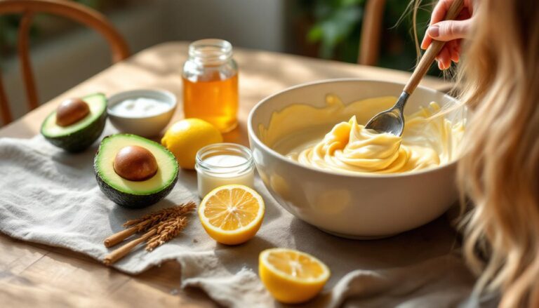 découvrez nos recettes de masques capillaires faits maison pour redonner vie et éclat aux cheveux mous et ternes. des soins naturels pour des cheveux revitalisés et brillants.