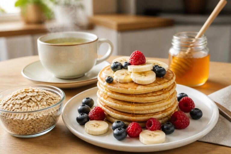 découvrez notre recette simple de pancakes à l'avoine, idéale pour un petit-déjeuner sain et gourmand. facile à préparer, nutritive et délicieuse, elle ravira toute la famille.