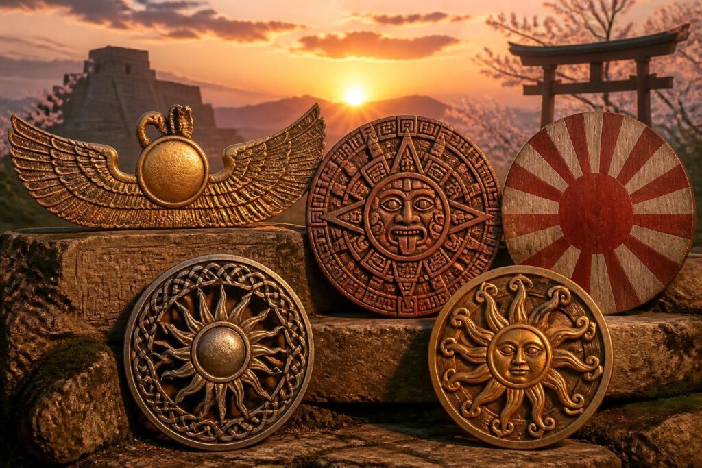 découvrez les symboles du soleil et leur signification profonde à travers les cultures du monde entier, explorant leur impact culturel, spirituel et historique.