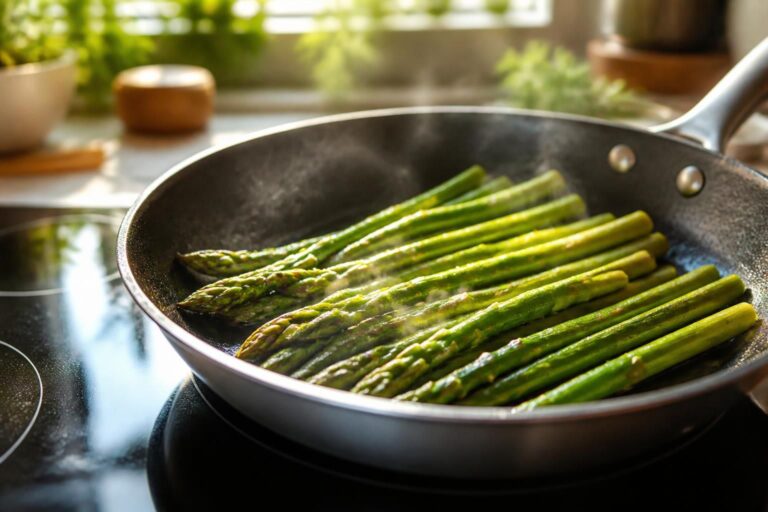 découvrez comment cuire rapidement les asperges à la poêle pour préserver leur saveur intense et leur croquant délicieux. une méthode simple et rapide pour sublimer vos légumes.