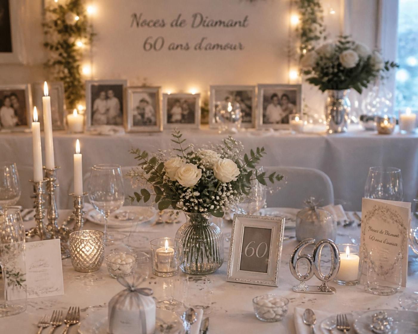 découvrez des idées originales et émouvantes pour célébrer vos noces de diamant, 60 ans d’amour et de complicité, en rendant ce moment inoubliable.