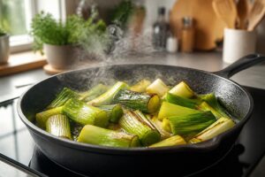 découvrez la cuisson rapide des poireaux à la poêle, une méthode simple et savoureuse pour sublimer ce légume d'hiver et régaler toute la famille.