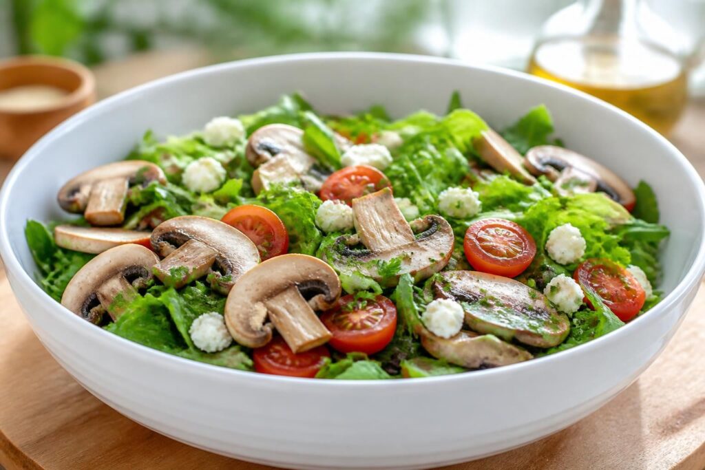 découvrez nos recettes fraîches de salade aux champignons pour sublimer ce trésor de saison avec saveur et légèreté.