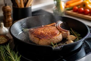 découvrez nos astuces pour cuire la côte de porc à la poêle, afin d'obtenir une viande tendre et savoureuse à chaque fois.