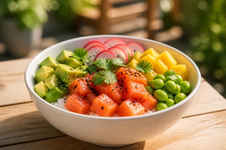 découvrez la recette du pokébowl, un plat frais et sain parfait pour vos repas d'été. alliez saveurs exotiques et ingrédients nutritifs dans un bol coloré et gourmand.