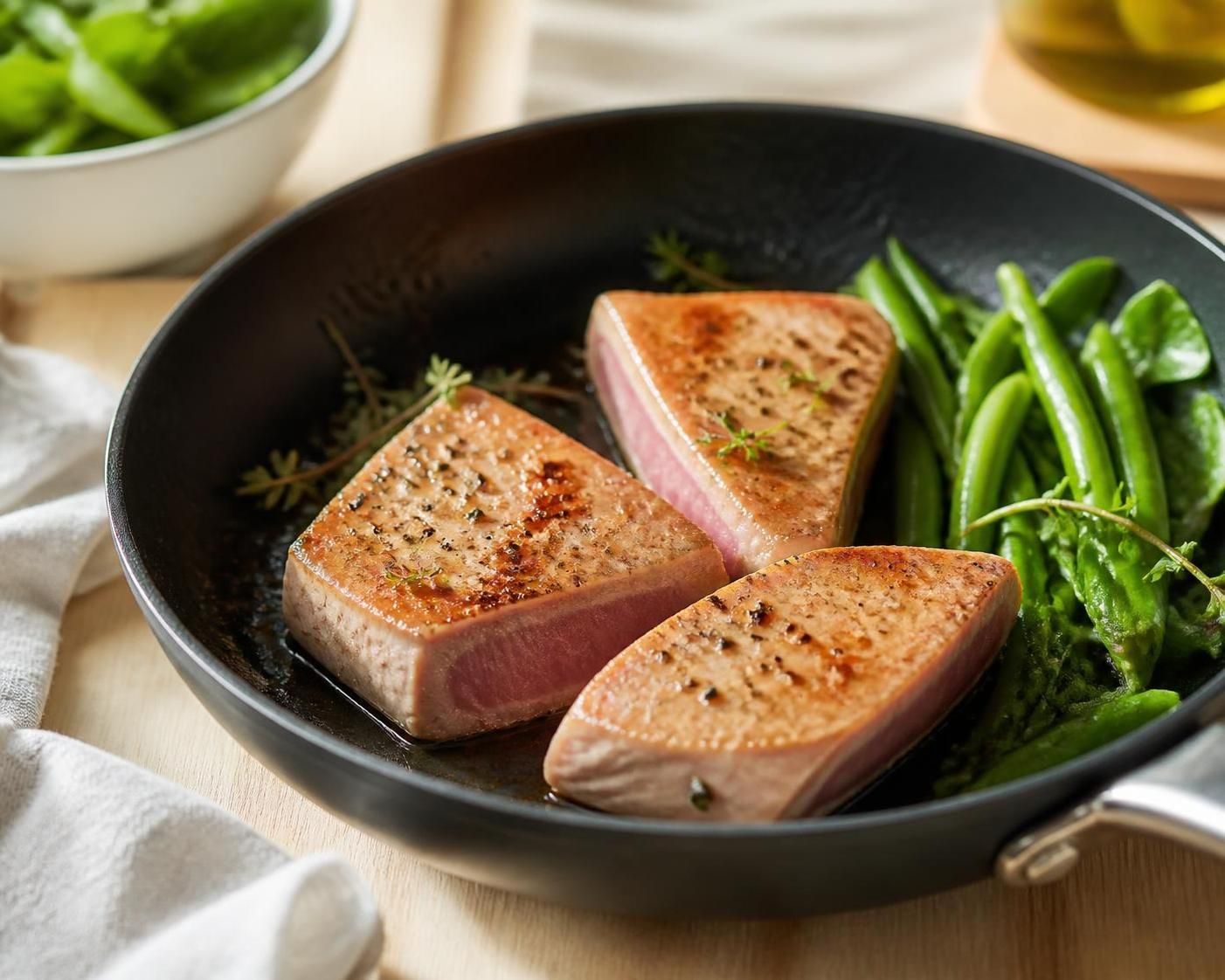 découvrez nos astuces pour cuire le thon à la poêle parfaitement, rapide et savoureux. conseils simples pour une cuisson idéale à chaque fois.
