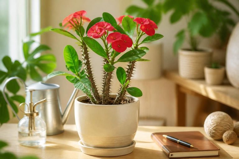 découvrez comment entretenir l'euphorbia milii, une plante épineuse au charme exotique, grâce à nos conseils pratiques pour un feuillage sain et une floraison éclatante.