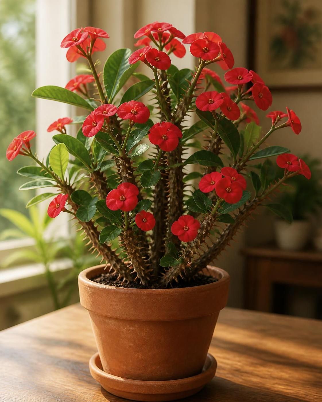 découvrez comment entretenir l'euphorbia milii, une plante épineuse au charme exotique, avec nos conseils simples pour un feuillage sain et une floraison durable.