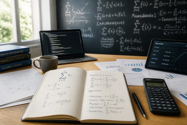 découvrez le symbole somme, son utilisation en mathématiques pour additionner des termes, et ses applications étendues dans divers domaines au-delà des mathématiques.
