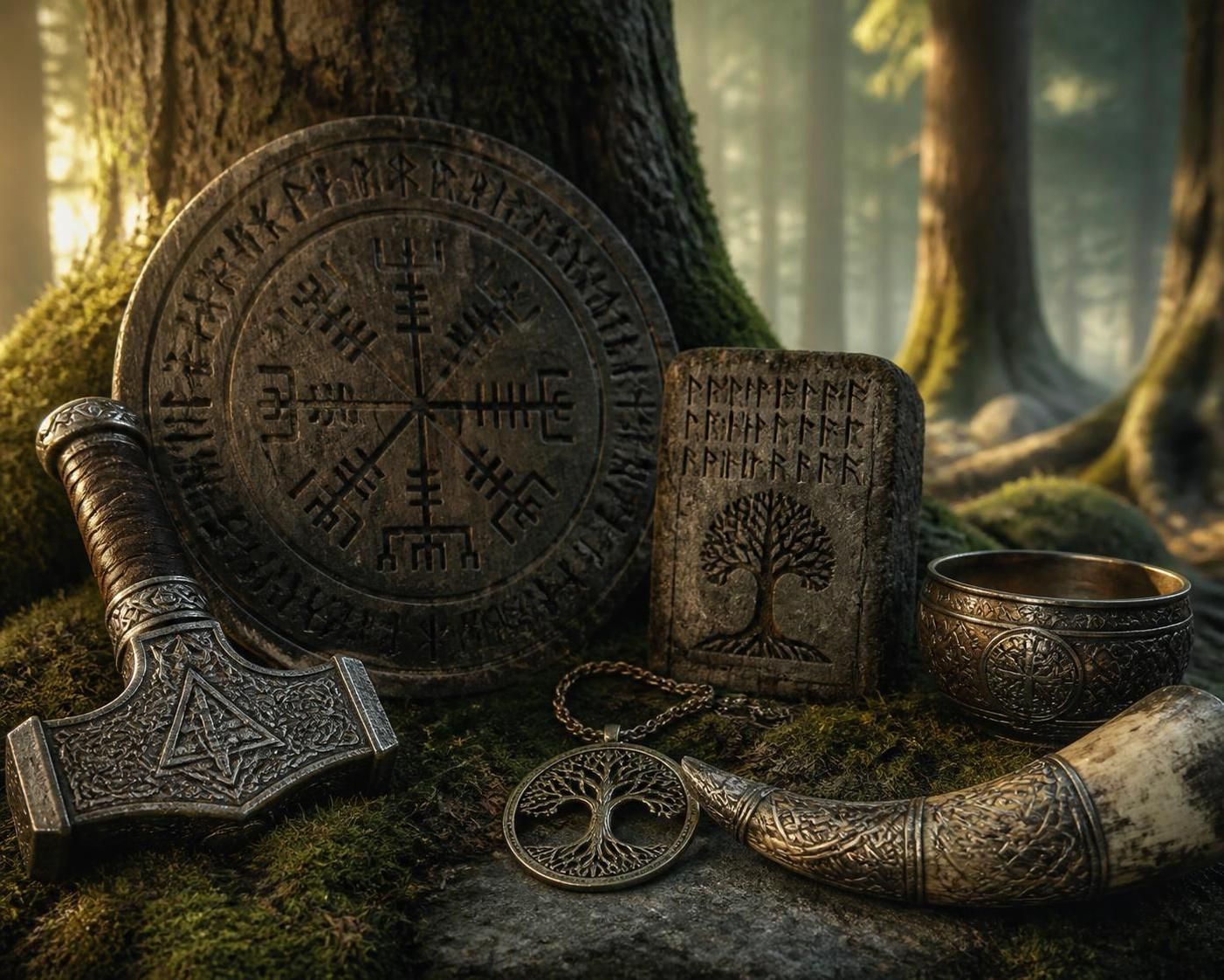 découvrez les symboles vikings et leurs motifs puissants qui incarnaient la force et le courage des anciens guerriers nordiques.