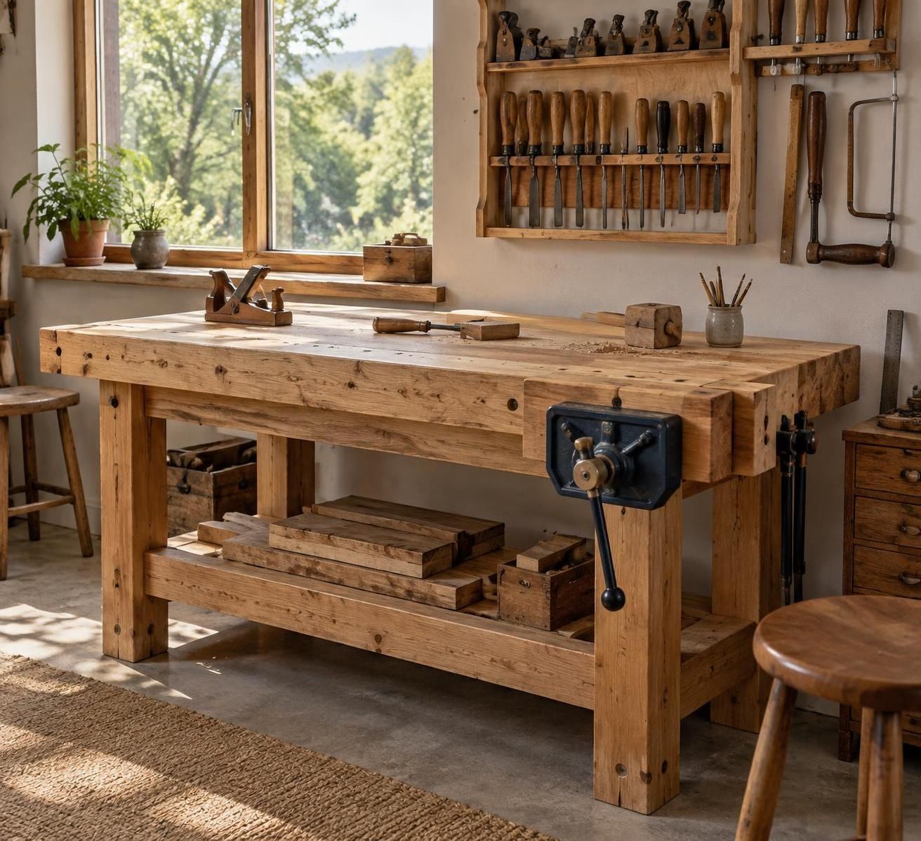 découvrez comment choisir un établi en bois robuste et adapté à vos besoins pour créer un atelier fonctionnel, confortable et durable.
