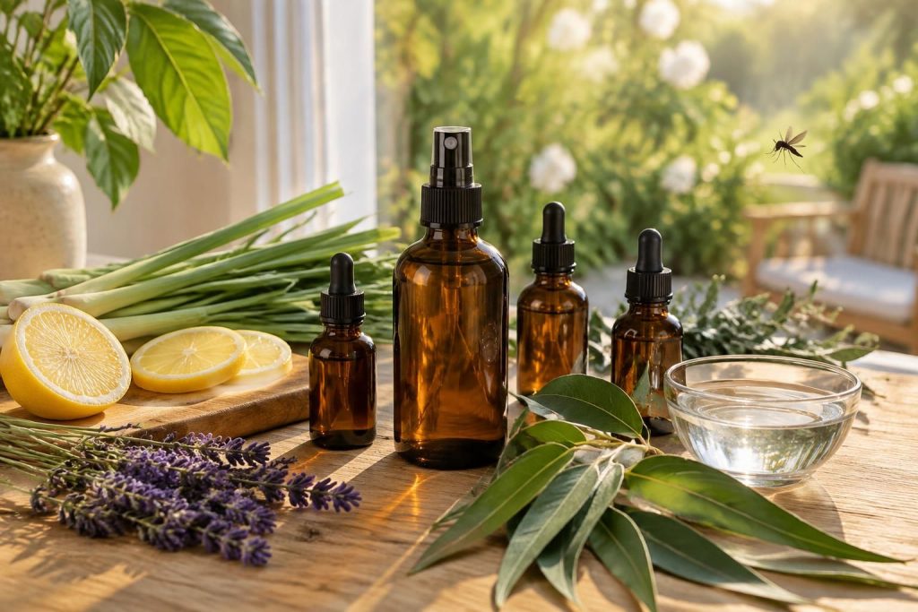 découvrez quelle huile essentielle choisir pour une recette anti-moustique naturelle, ainsi que des conseils pour la préparer et l’utiliser.